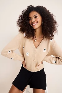 Ghost V-Neck Cardigan