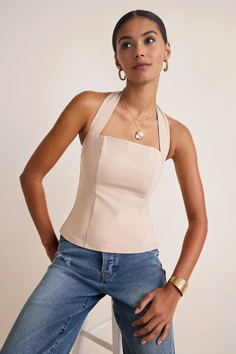 Angelica Halter Tank Top