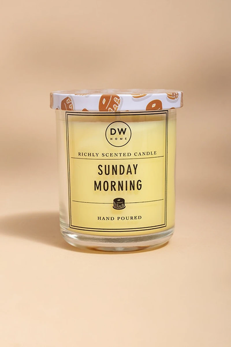 DW Home Sunday Morning 4oz Scented Candle Jar