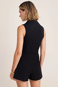 Kathy Sleeveless Blazer Romper