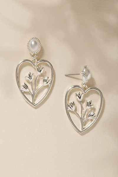 Lindsey Tulip Heart Drop Earrings