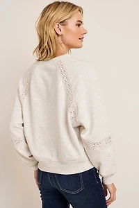 Mia Crochet Detail Sweatshirt