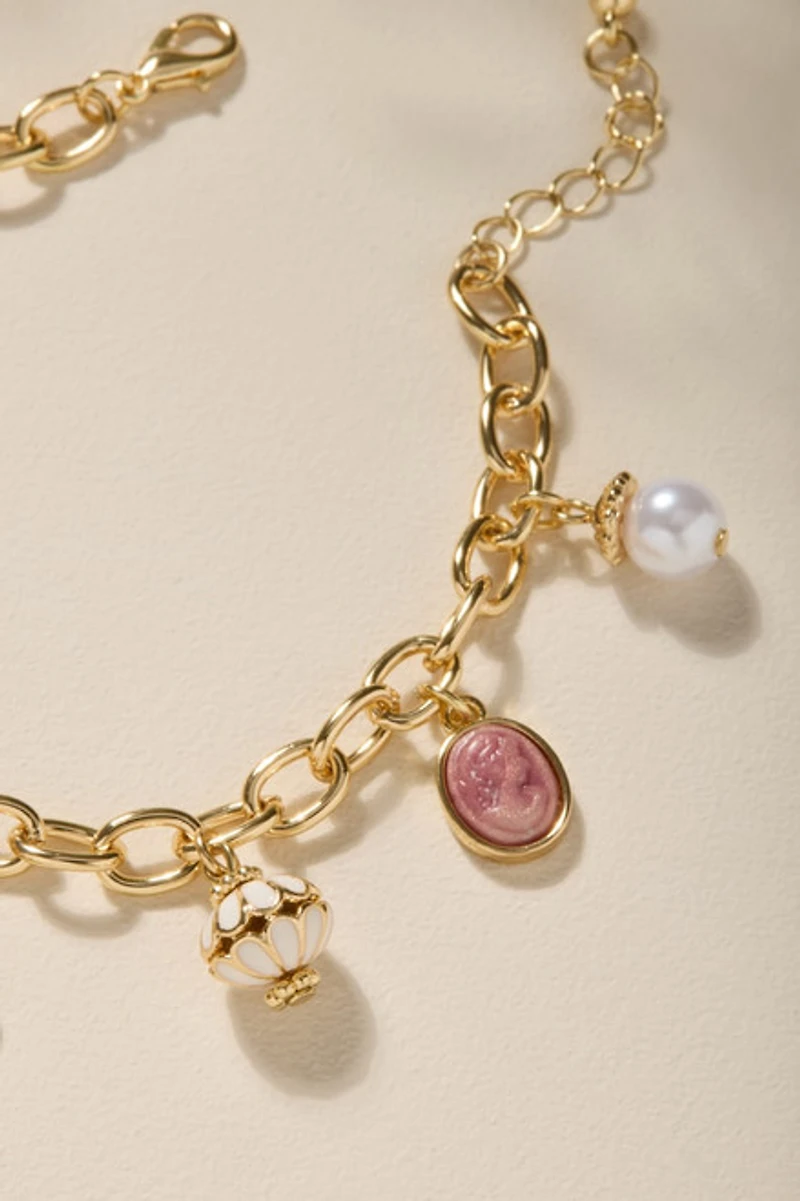 Jess Cameo Charm Bracelet