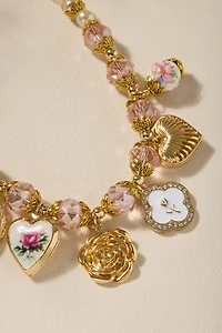 Cate Charm Pearl Necklace