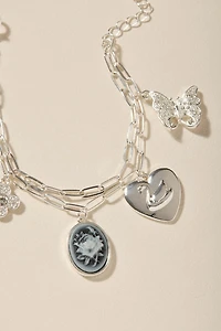 Trisha Swan and Cameo Charm Bracelet