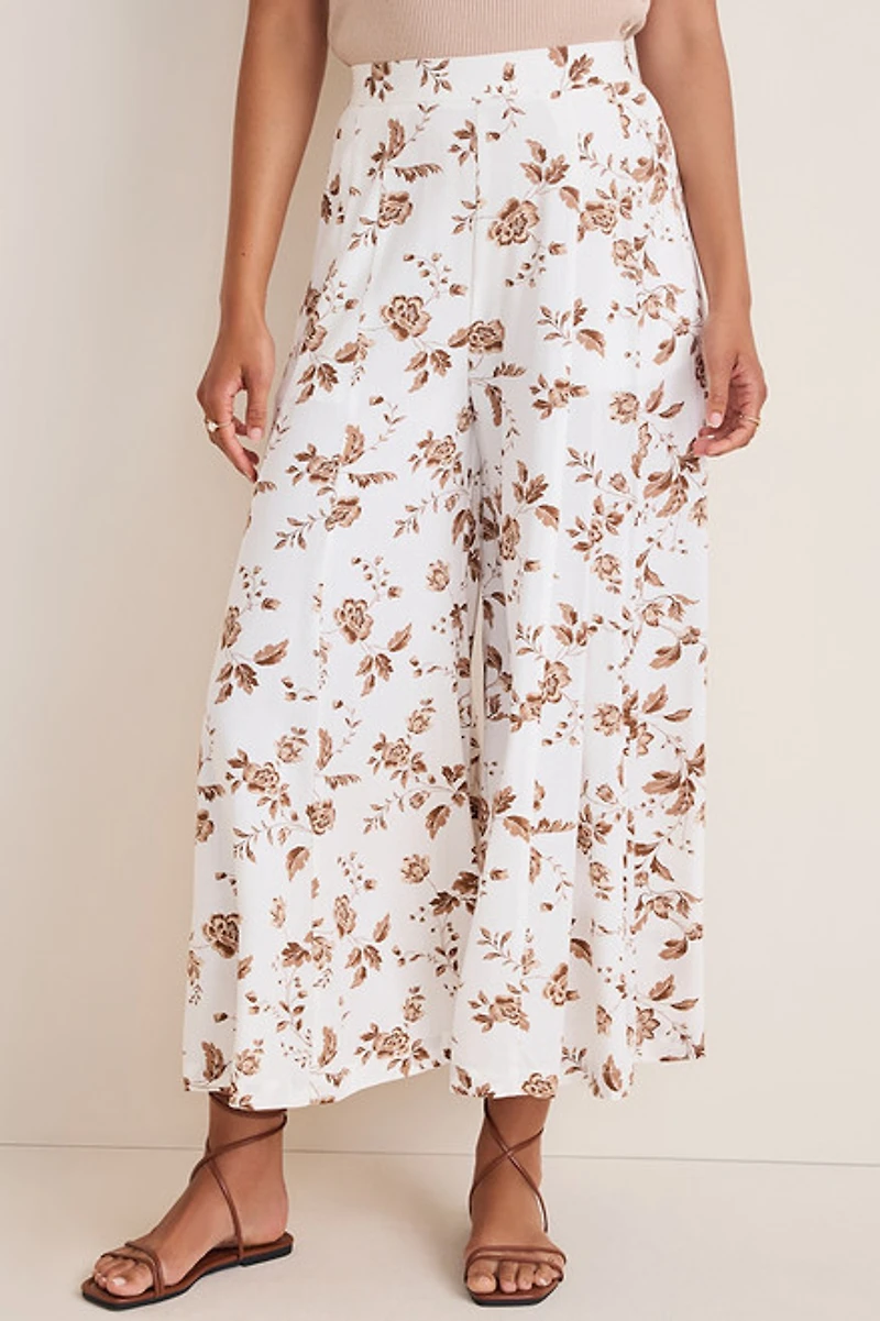 Ines Floral Wide Leg Pants