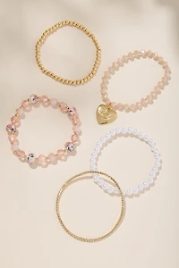Hailey Swan Charm Bracelet Set