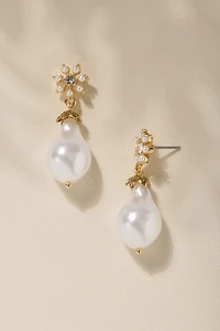 Nicky Organic Pearl Drop Earrings