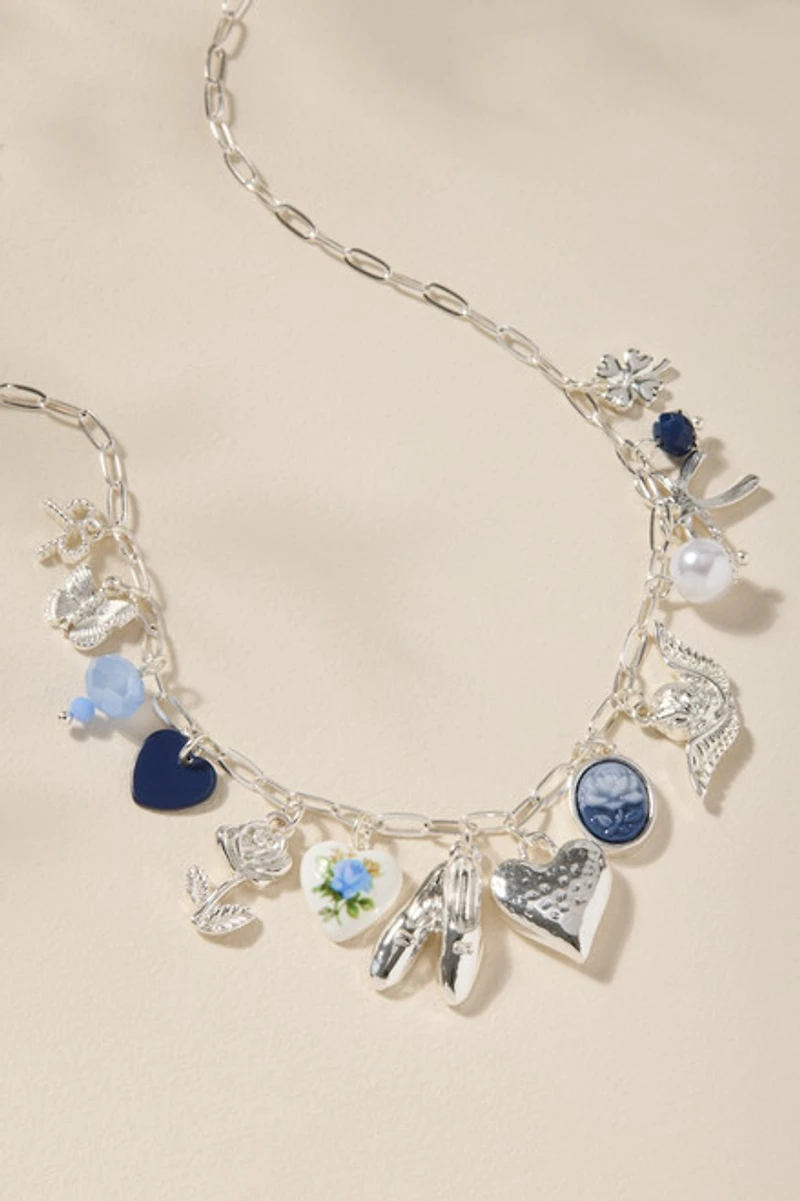 Bianca Cameo Swan Charm Necklace