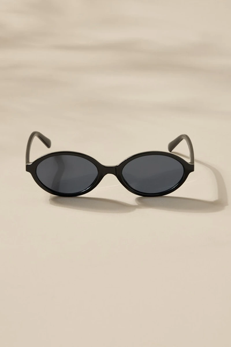 Alanna Slim Oval Sunglasses
