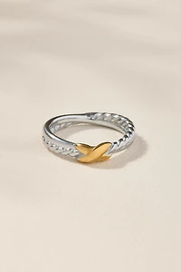 Vivian Stainless Steel Rope Knot Ring