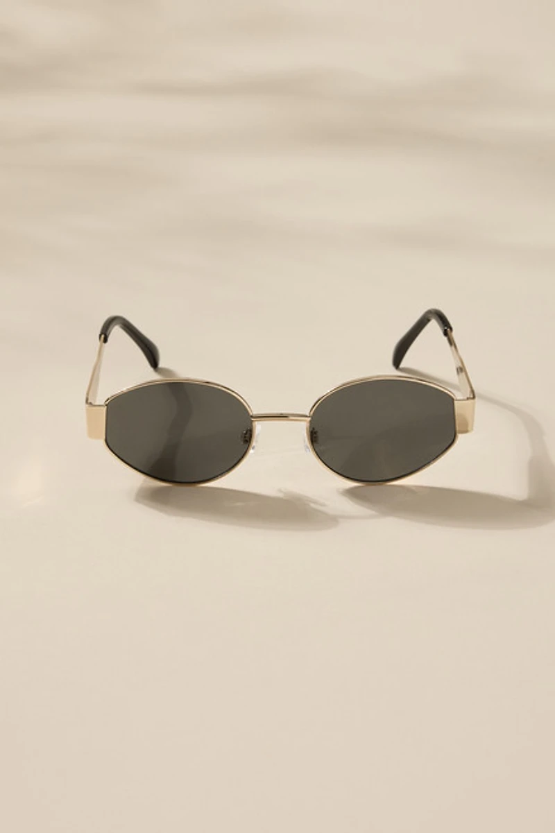 Isabella Oval Metal Sunglasses