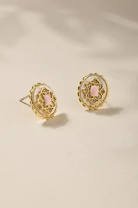 Rachel Mop Frame Stud Earrings