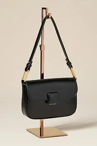 Lara Button Flap Shoulder Bag