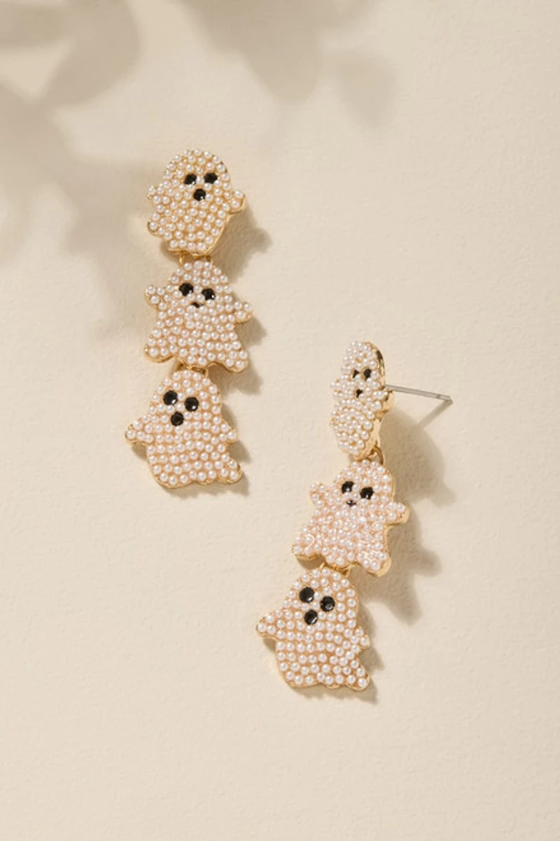 Pearl Ghost Drop Earrings