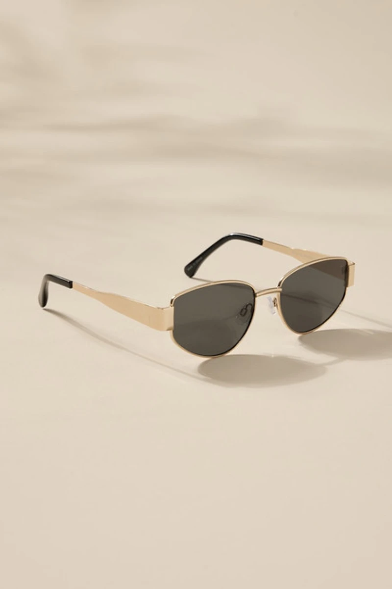 Monroe Metal Frame Oval Sunglasses