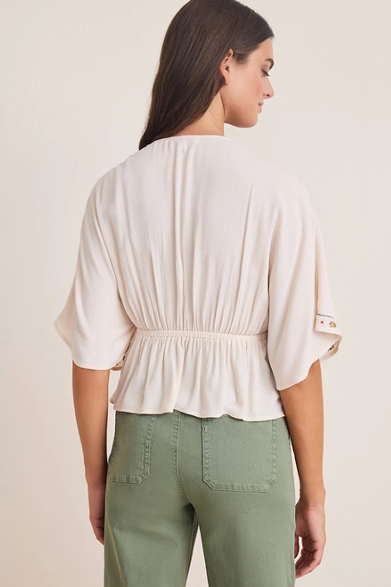 Samantha Floral Embroidered Blouse