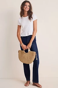 Wendy Smocked Peplum Tee