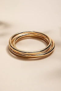 Denise Gold Bangle Bracelet Set