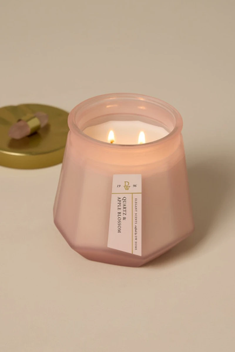 DW Home Quartz And Apple Blossom Candle Jar 13oz