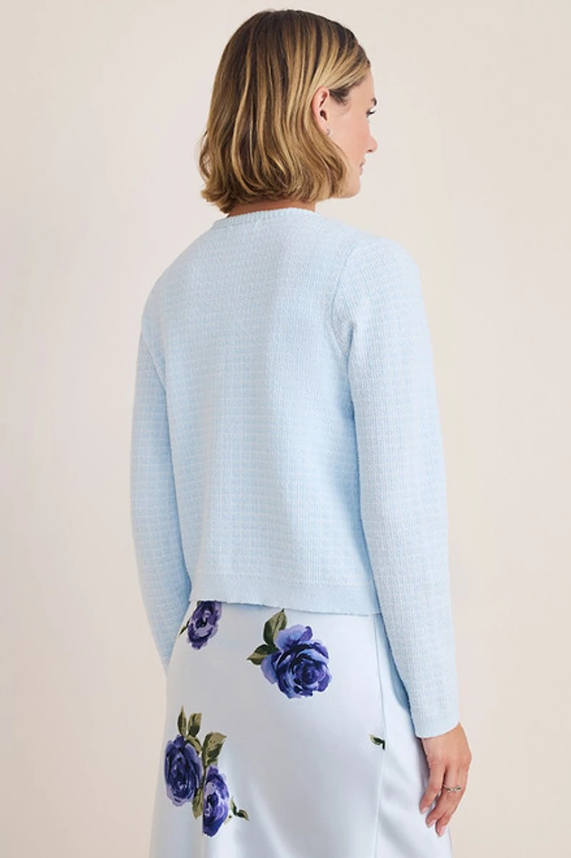 Kristy Tweed Tank and Cardigan Set