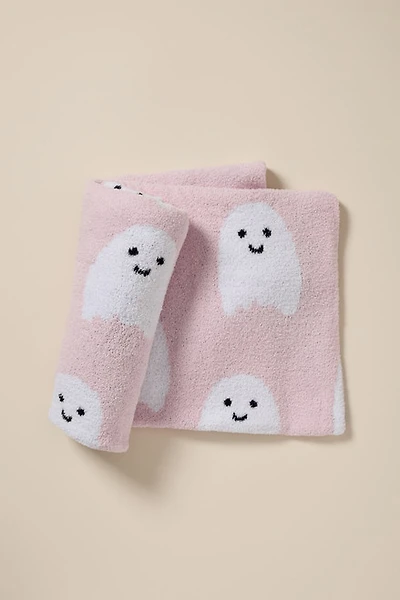 Pink Ghost Halloween Blanket