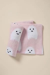 Pink Ghost Halloween Blanket