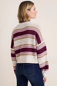 Trisha Long Sleeve Striped Sweater