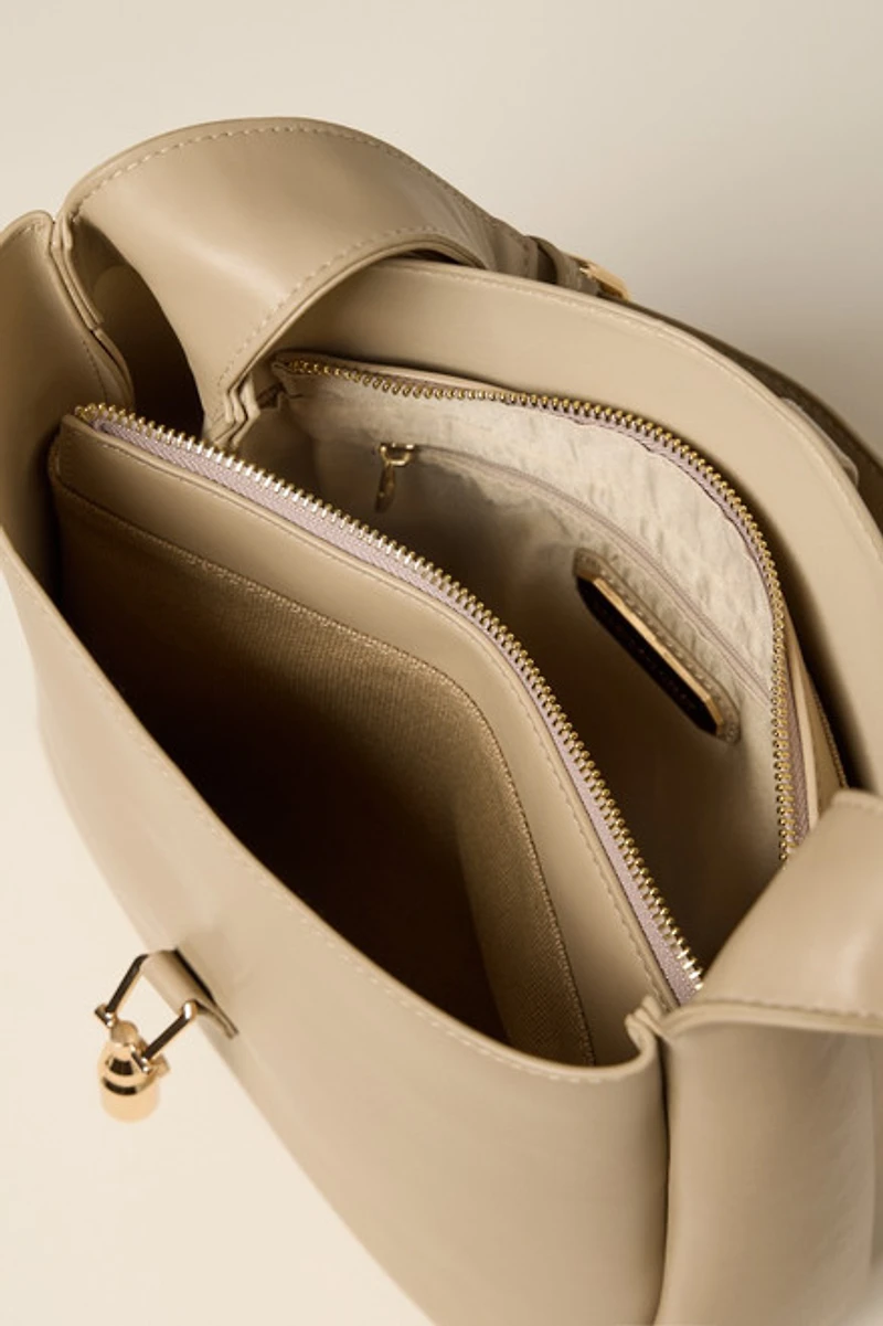 Betty Faux Leather Tote Bag