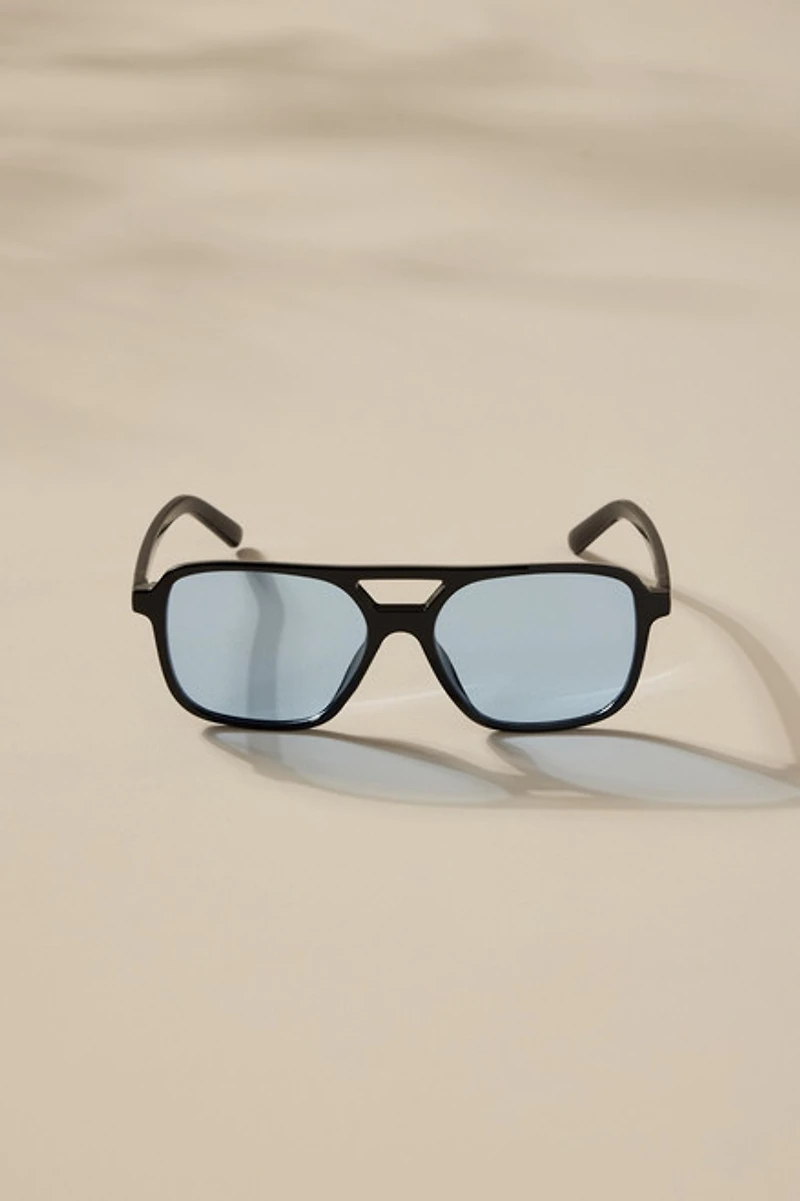 Dora Blue Lens Aviator Sunglasses