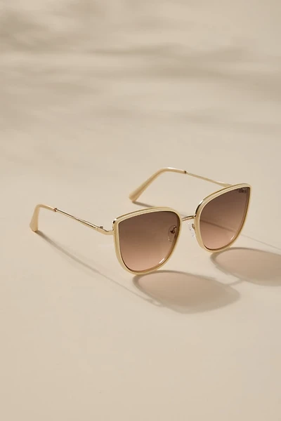 Gina Gold Defined Cat Eye Sunglasses