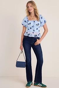 Vera Puff Sleeve Floral Blouse
