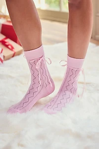 Dana Ribbon Bow Sock Set