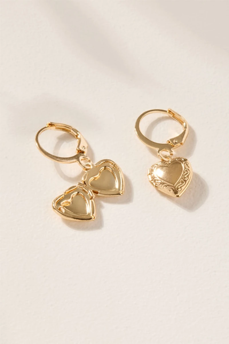 Alice Rose Charm Hoop Earring Set