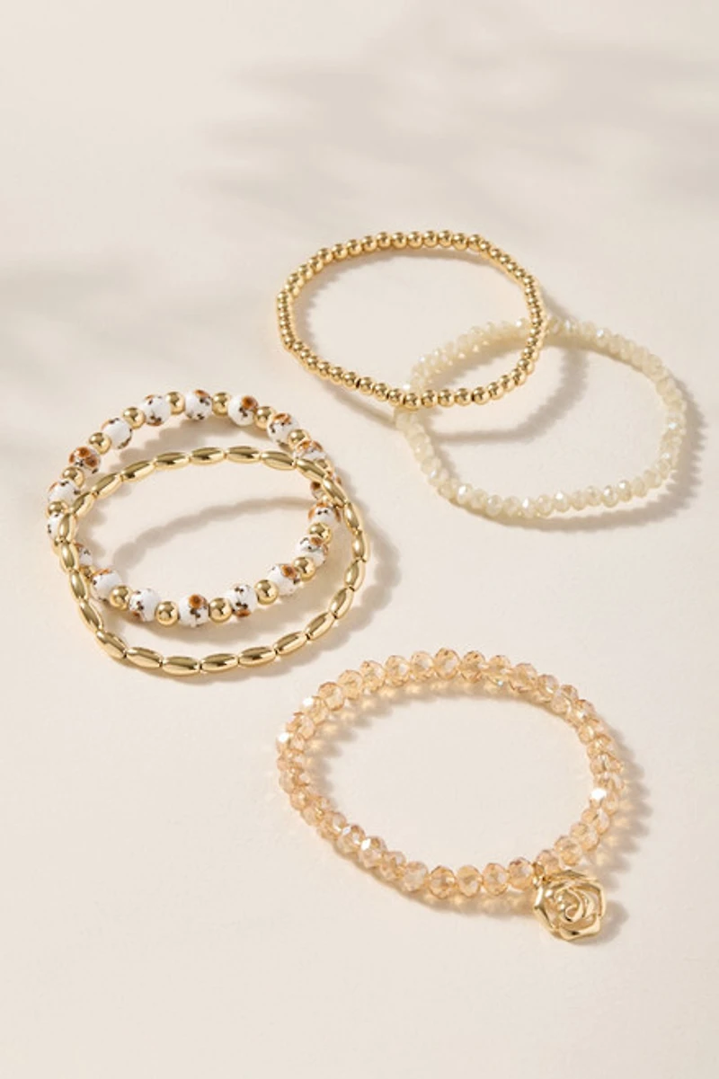 Janelle Rosset Ceramic Bead Bracelet Set
