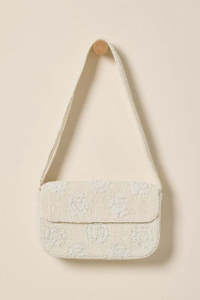 Emily Rosette Beaded Shoulder Bag