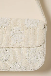 Emily Rosette Beaded Shoulder Bag