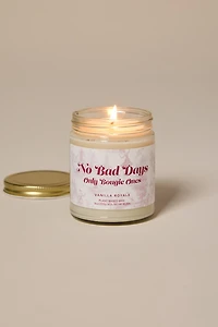 No Bad Days Scented Candle Jar 9oz