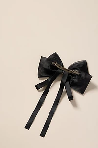 Ines Bow With Pearls Hair Barrette