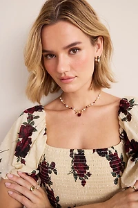 Diane Floral Smocked Midi Dress