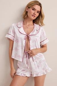 Emma Swan Print Satin Pajama Set