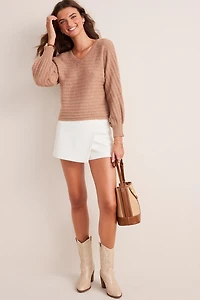 Casey V Neck Pullover Sweater