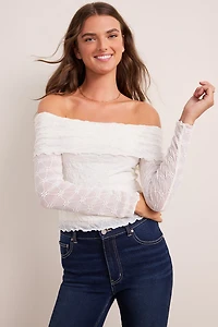Annie Off the Shoulder Lace Top