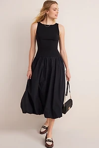 Eliza Bubble Hem Midi Dress