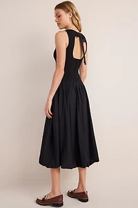 Eliza Bubble Hem Midi Dress