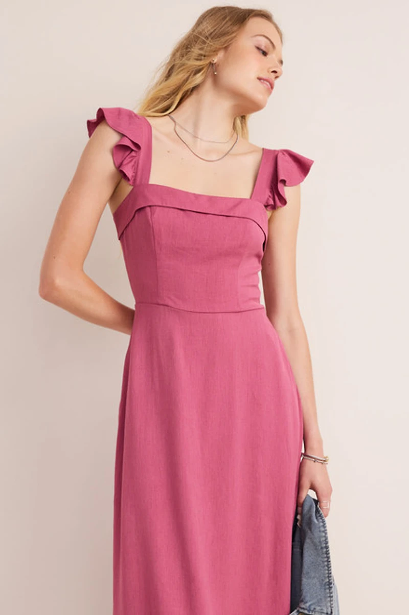 Lena Bow Back Midi Dress