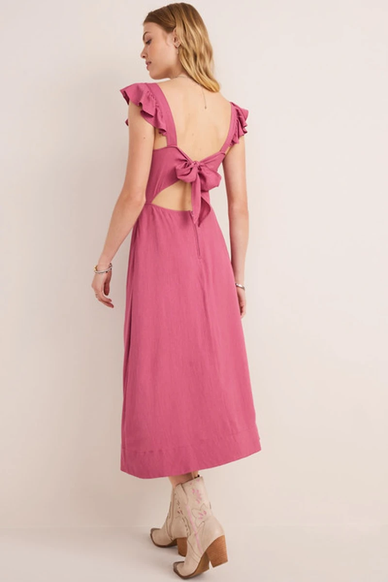 Lena Bow Back Midi Dress
