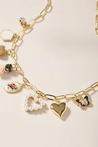 Liz Heart Charm Necklace