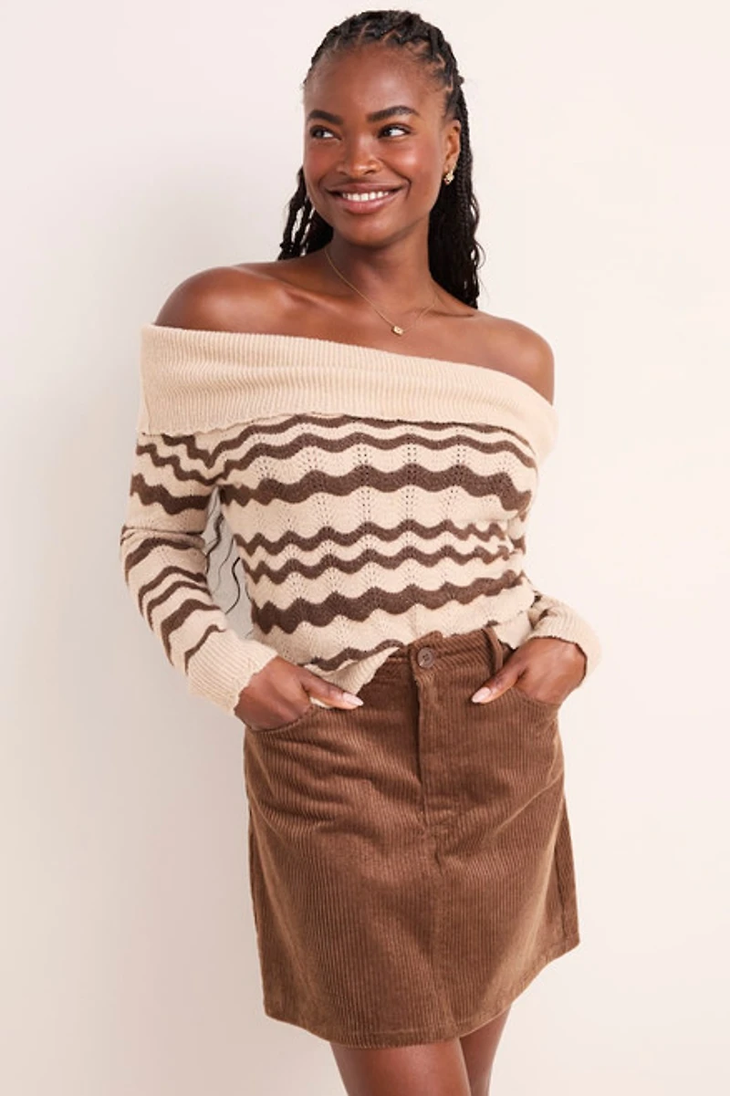Gabby Corduroy Mini Skirt