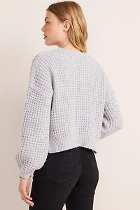 Marcy Waffle Knit Pullover Sweater